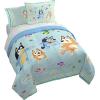 imageJay Franco Comforter Set Includes Sheets and Pillow Covers  Soft and Cozy Bed Set for Stylish Room Decor Blue  The Fantastic Four 5 Piece Twin Size BeddingBlue  Bluey