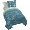 imageJay Franco Comforter Set Includes Sheets and Pillow Covers  Soft and Cozy Bed Set for Stylish Room Decor Blue  The Fantastic Four 5 Piece Twin Size BeddingBlue  Fantastic Four