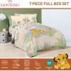 imageJay Franco Comforter Set Includes Sheets and Pillow Covers  Soft and Cozy Bed Set for Stylish Room Decor Blue  The Fantastic Four 5 Piece Twin Size BeddingMulti  Lion King