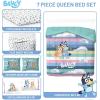 imageJay Franco Comforter Set Includes Sheets and Pillow Covers  Soft and Cozy Bed Set for Stylish Room Decor Blue  The Fantastic Four 5 Piece Twin Size BeddingMulti  Bluey  Bingo