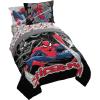 imageJay Franco Comforter Set Includes Sheets and Pillow Covers  Soft and Cozy Bed Set for Stylish Room Decor Blue  The Fantastic Four 5 Piece Twin Size BeddingBlack  Spiderman