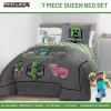 imageJay Franco Comforter Set Includes Sheets and Pillow Covers  Soft and Cozy Bed Set for Stylish Room Decor Blue  The Fantastic Four 5 Piece Twin Size BeddingGrey  Minecraft Movie