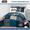 imageJay Franco Comforter Set Includes Sheets and Pillow Covers  Soft and Cozy Bed Set for Stylish Room Decor Blue  The Fantastic Four 5 Piece Twin Size BeddingBlue  Star Wars 01
