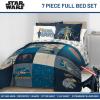 imageJay Franco Comforter Set Includes Sheets and Pillow Covers  Soft and Cozy Bed Set for Stylish Room Decor Blue  The Fantastic Four 5 Piece Twin Size BeddingBlue  Star Wars 01
