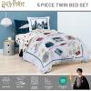 imageJay Franco Comforter Set Includes Sheets and Pillow Covers  Soft and Cozy Bed Set for Stylish Room Decor Blue  The Fantastic Four 5 Piece Twin Size BeddingDark Grey  Harry Potter