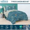 imageJay Franco Comforter Set Includes Sheets and Pillow Covers  Soft and Cozy Bed Set for Stylish Room Decor Blue  The Fantastic Four 5 Piece Twin Size BeddingBlue  Fantastic Four
