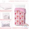 imageJay Franco Comforter Set Includes Sheets and Pillow Covers  Soft and Cozy Bed Set for Stylish Room Decor Blue  The Fantastic Four 5 Piece Twin Size BeddingPink  Cowgirl