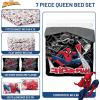 imageJay Franco Comforter Set Includes Sheets and Pillow Covers  Soft and Cozy Bed Set for Stylish Room Decor Blue  The Fantastic Four 5 Piece Twin Size BeddingBlack  Spiderman