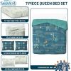 imageJay Franco Comforter Set Includes Sheets and Pillow Covers  Soft and Cozy Bed Set for Stylish Room Decor Blue  The Fantastic Four 5 Piece Twin Size BeddingBlue  Fantastic Four