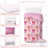 imageJay Franco Comforter Set Includes Sheets and Pillow Covers  Soft and Cozy Bed Set for Stylish Room Decor Blue  The Fantastic Four 5 Piece Twin Size BeddingPink  Cowgirl