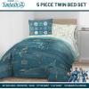 imageJay Franco Comforter Set Includes Sheets and Pillow Covers  Soft and Cozy Bed Set for Stylish Room Decor Blue  The Fantastic Four 5 Piece Twin Size BeddingBlue  Fantastic Four