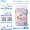 imageJay Franco Comforter Set Includes Sheets and Pillow Covers  Soft and Cozy Bed Set for Stylish Room Decor Blue  The Fantastic Four 5 Piece Twin Size BeddingPink  Bluey