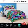 imageJay Franco Comforter Set Includes Sheets and Pillow Covers  Soft and Cozy Bed Set for Stylish Room Decor Blue  The Fantastic Four 5 Piece Twin Size BeddingBlack  Cars