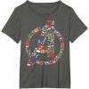 imageMarvel Avengers A Logo Symbol Holiday Christmas Icons TShirtAsphalt Grey