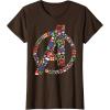 imageMarvel Avengers A Logo Symbol Holiday Christmas Icons TShirtBrown