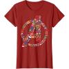 imageMarvel Avengers A Logo Symbol Holiday Christmas Icons TShirtCranberry Red