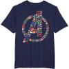 imageMarvel Avengers A Logo Symbol Holiday Christmas Icons TShirtNavy Blue