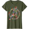 imageMarvel Avengers A Logo Symbol Holiday Christmas Icons TShirtOlive Green