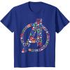 imageMarvel Avengers A Logo Symbol Holiday Christmas Icons TShirtRoyal Blue