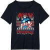 imageMarvel Christmas Captain America Ugly Sweater Pattern TShirtBlack