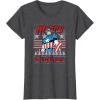 imageMarvel Christmas Captain America Ugly Sweater Pattern TShirtDark Heather Grey