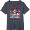 imageMarvel Christmas Captain America Ugly Sweater Pattern TShirtHeather Blue