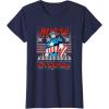 imageMarvel Christmas Captain America Ugly Sweater Pattern TShirtNavy Blue