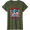 imageMarvel Christmas Captain America Ugly Sweater Pattern TShirtOlive Green