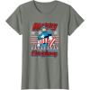 imageMarvel Christmas Captain America Ugly Sweater Pattern TShirtOlive Heather
