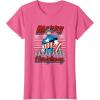 imageMarvel Christmas Captain America Ugly Sweater Pattern TShirtPink Heather