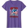 imageMarvel Christmas Captain America Ugly Sweater Pattern TShirtPurple Heather