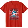 imageMarvel Christmas Captain America Ugly Sweater Pattern TShirtRed