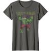 imageMarvel Christmas Hulk Deck The Halls Portrait TShirtAsphalt Grey