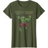 imageMarvel Christmas Hulk Deck The Halls Portrait TShirtOlive Green