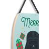 imageMarvel Deadpool Single and Ready to Jingle Hanging Wood Wall Decor  Funny Deadpool Sign for Holiday or Christmas DecorBlack