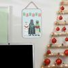 imageMarvel Deadpool Single and Ready to Jingle Hanging Wood Wall Decor  Funny Deadpool Sign for Holiday or Christmas DecorBlueGreen