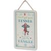 imageMarvel Deadpool Single and Ready to Jingle Hanging Wood Wall Decor  Funny Deadpool Sign for Holiday or Christmas DecorCream