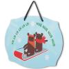 imageMarvel Deadpool Single and Ready to Jingle Hanging Wood Wall Decor  Funny Deadpool Sign for Holiday or Christmas DecorLight Blue