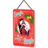 imageMarvel Deadpool Single and Ready to Jingle Hanging Wood Wall Decor  Funny Deadpool Sign for Holiday or Christmas DecorRed