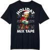 imageMarvel Guardians Of The Galaxy Groot Mix Tape Christmas TShirtBlack