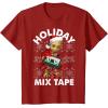 imageMarvel Guardians Of The Galaxy Groot Mix Tape Christmas TShirtCranberry Red