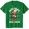 imageMarvel Guardians Of The Galaxy Groot Mix Tape Christmas TShirtKelly Green