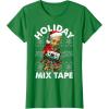 imageMarvel Guardians Of The Galaxy Groot Mix Tape Christmas TShirtKelly Green