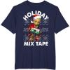 imageMarvel Guardians Of The Galaxy Groot Mix Tape Christmas TShirtNavy Blue