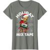 imageMarvel Guardians Of The Galaxy Groot Mix Tape Christmas TShirtOlive Heather