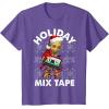imageMarvel Guardians Of The Galaxy Groot Mix Tape Christmas TShirtPurple Heather