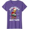 imageMarvel Guardians Of The Galaxy Groot Mix Tape Christmas TShirtPurple Heather