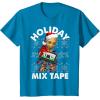 imageMarvel Guardians Of The Galaxy Groot Mix Tape Christmas TShirtSapphire Blue