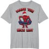 imageMarvel SpiderMan Made The Nice List Christmas TShirtHeather Grey