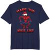 imageMarvel SpiderMan Made The Nice List Christmas TShirtNavy Blue